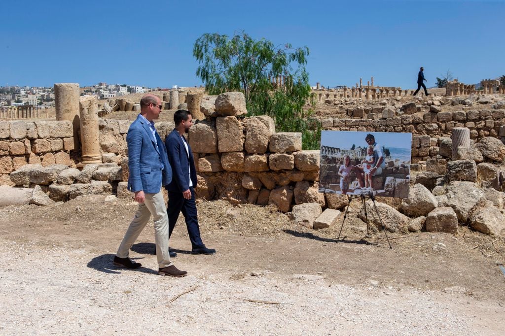 Prince William visited Jerash in 2018