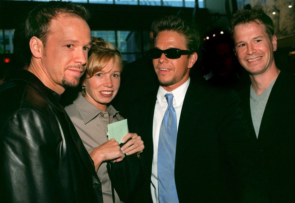 Donnie with his sister, Tracy, and brothers Mark and Bob