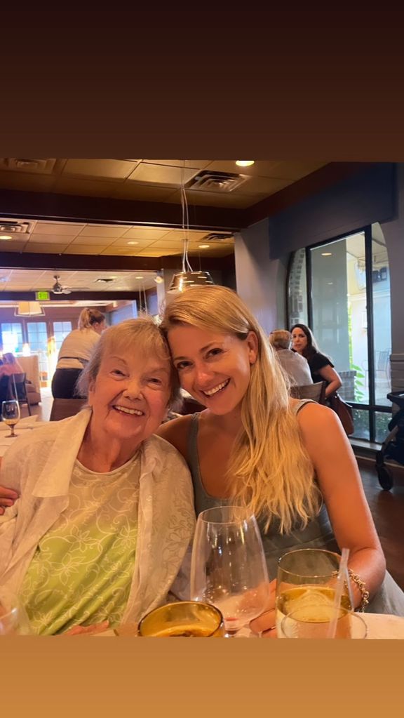 Meredith Hagner with her grandmother