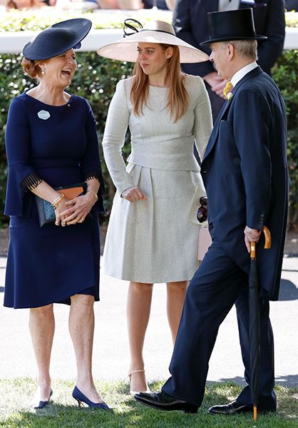 sarah ferguson laughing with prince andrew