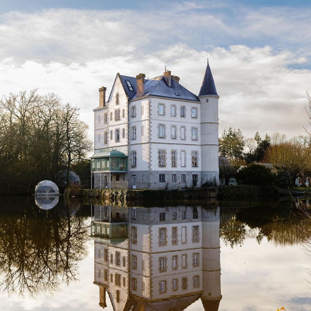 Exterior shot of the rear of their Chateau