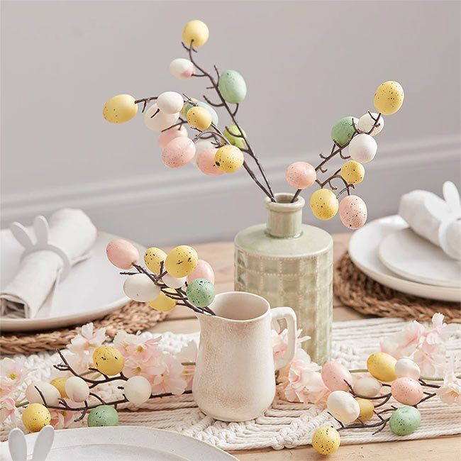 easter egg stem decorations