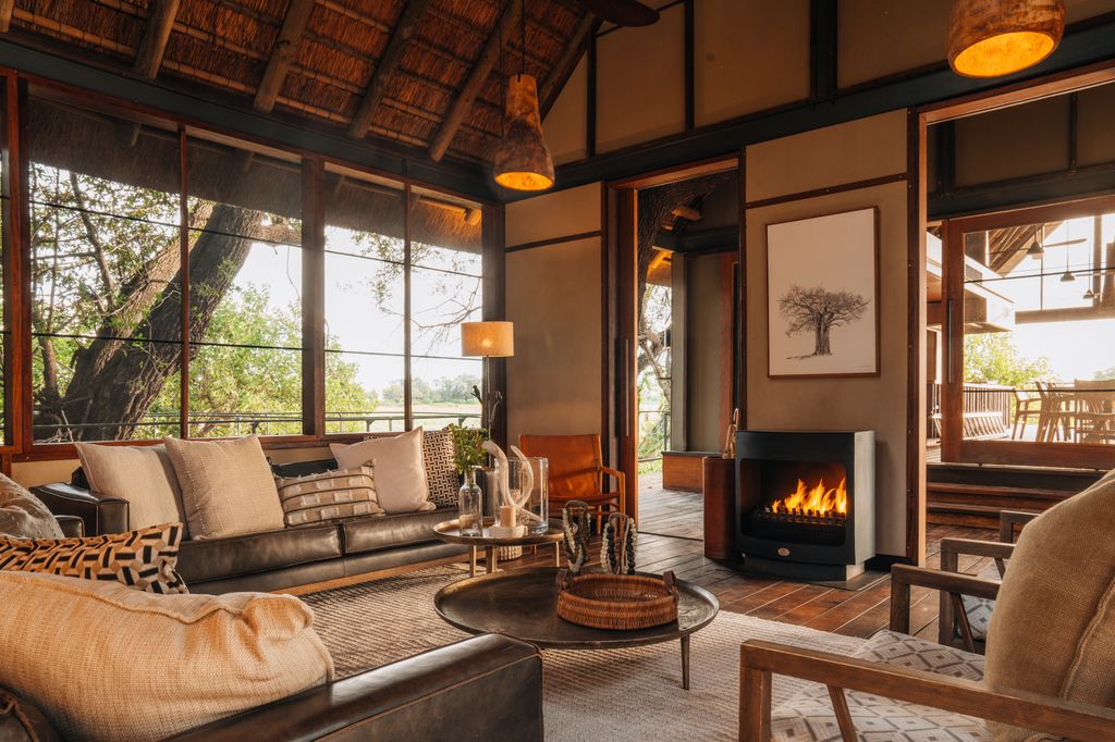 wilderness chitabe living area in botswana