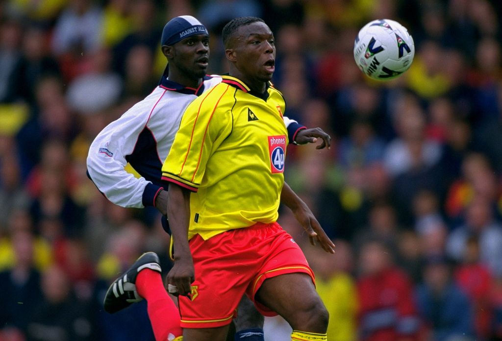 Gifton Noel-Williams (right) played for Watford in the  Nationwide League Division One match in 2000