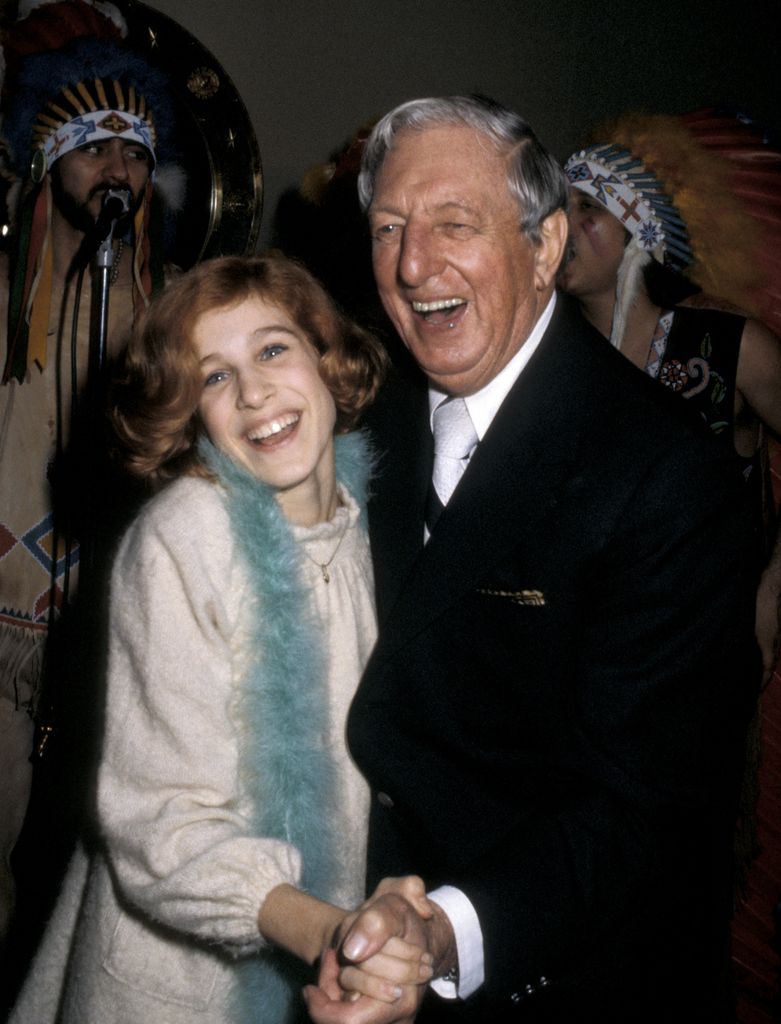 Sarah Jessica Parker and Ray Bolger at Studio 54