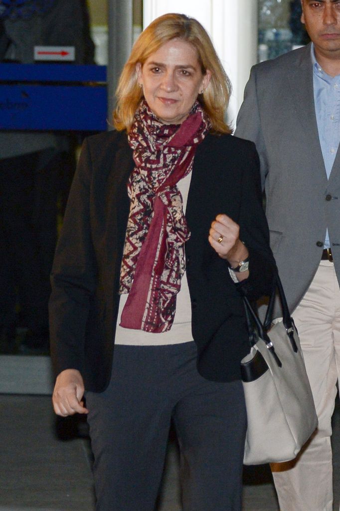 Infanta Cristina leaving court