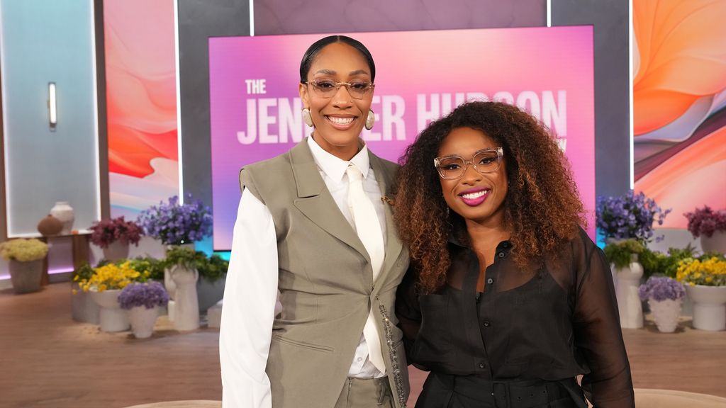 A'Ja Wilson appears with Jennifer Hudson on "The Jennifer Hudson Show"