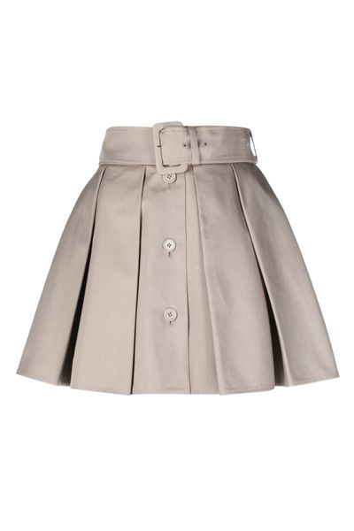 patou grey pleated skirt