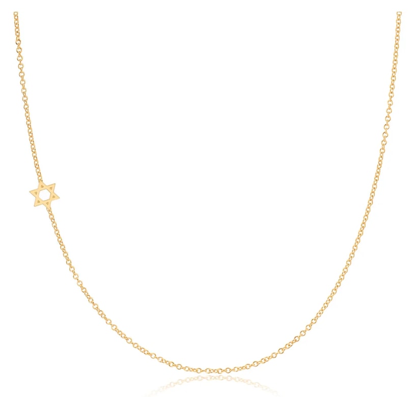 14K Gold Asymmetrical Charm Necklace maya brenner