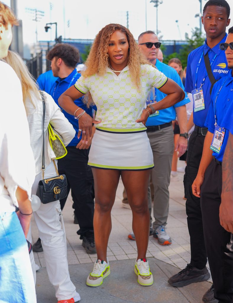 Serena WIlliams attends day 7 of the 2024 US Open Tennis Championships on September 1, 2024 in Flushing, New York City.