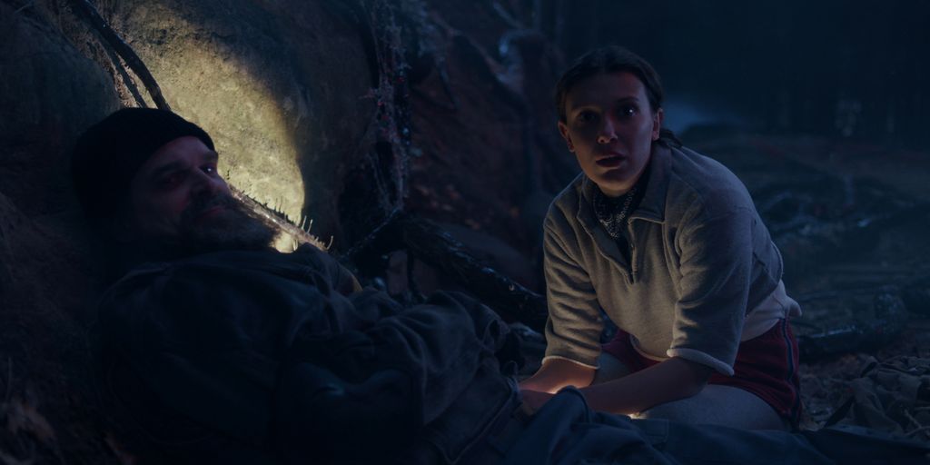 The pair play off their father-daughter dynamic in the new season of "Stranger Things"