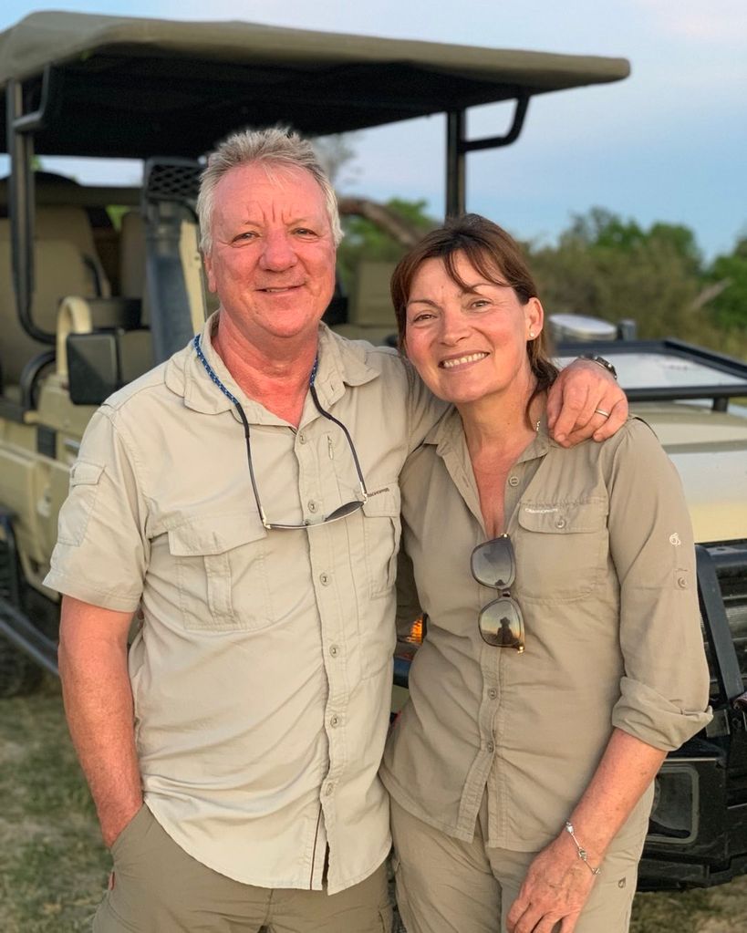 couple posing at safari