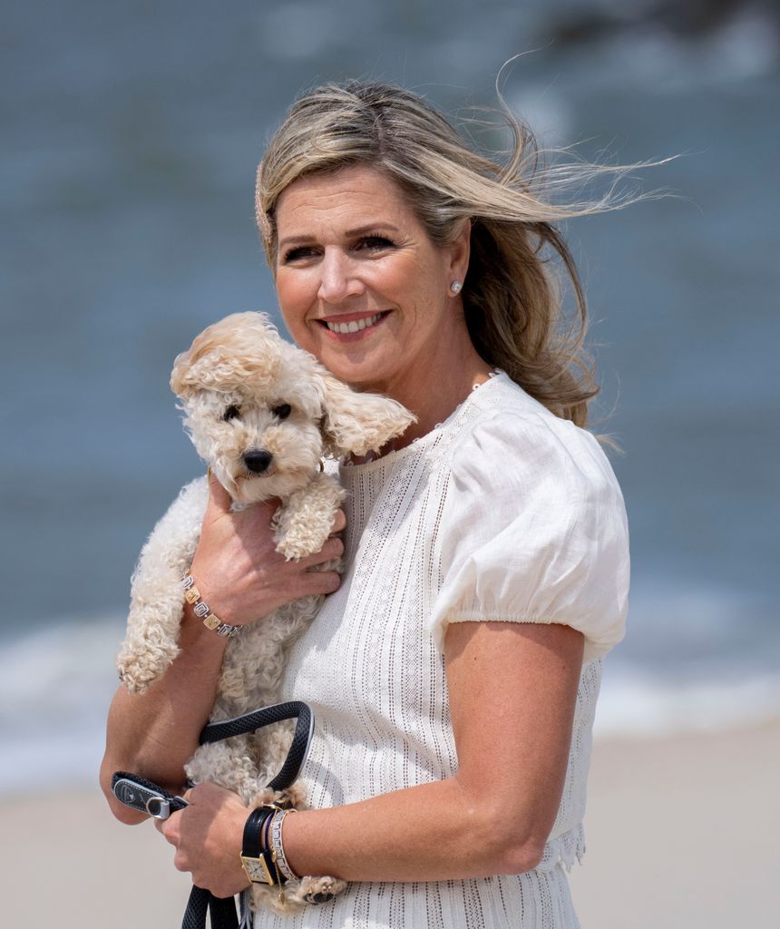 Queen Maxima and dog Mambo