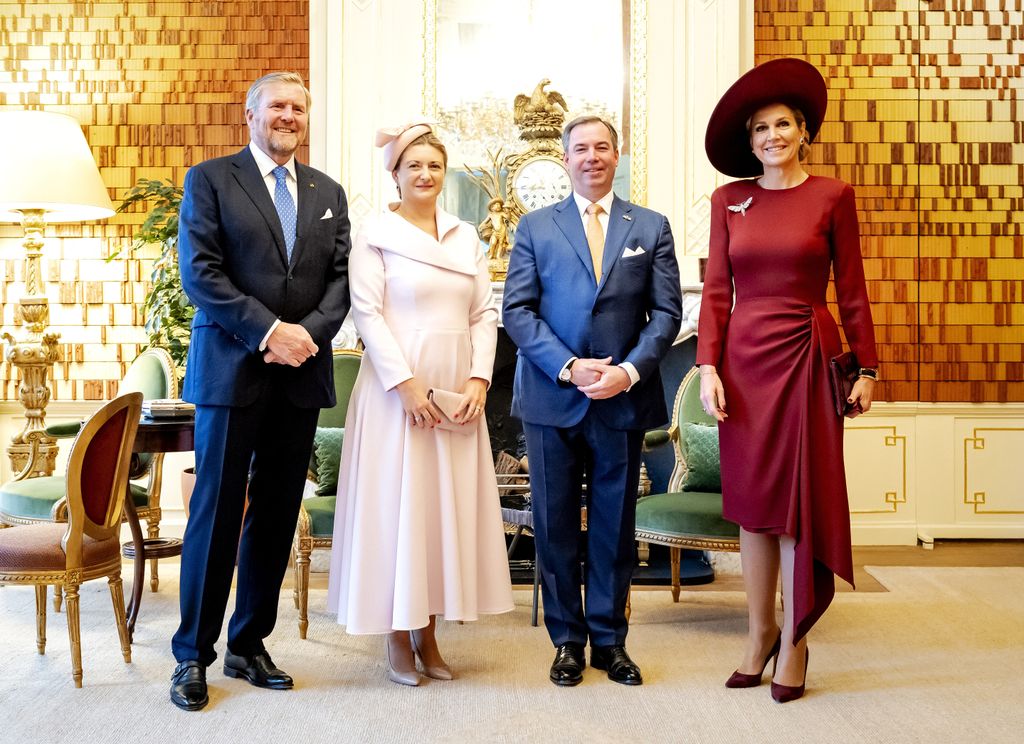 The Dutch and Luxembourg royals pose together