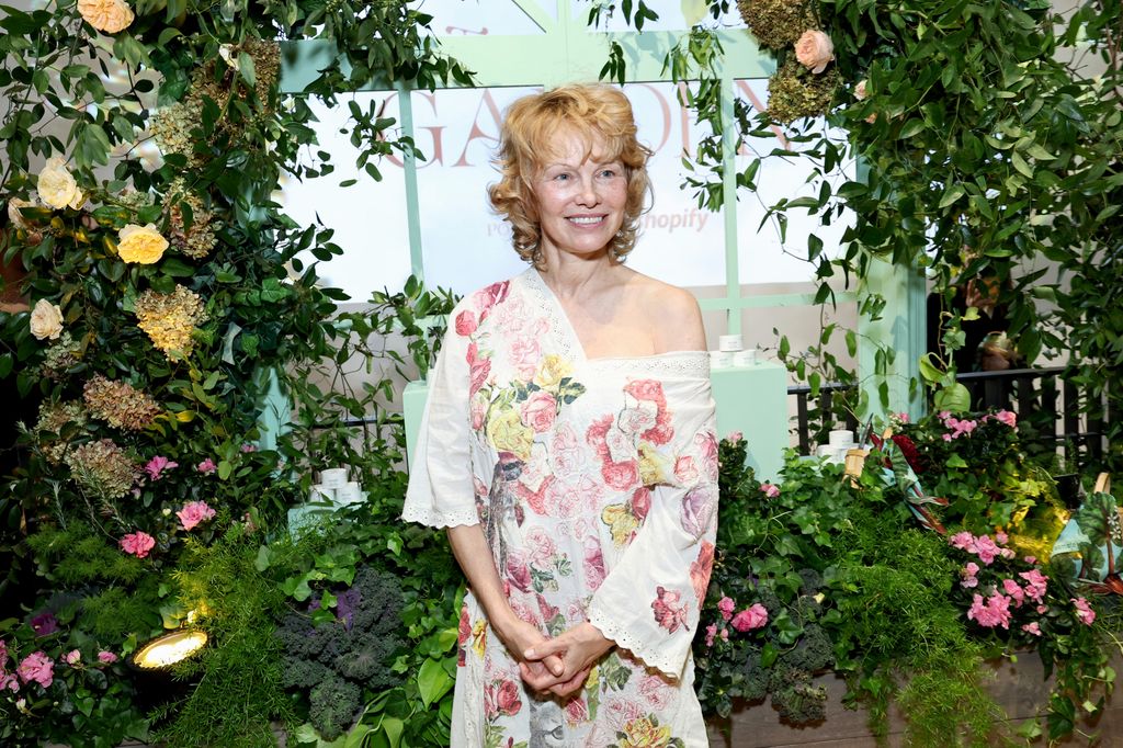 Pamela poses inside "Sonsie Garden"