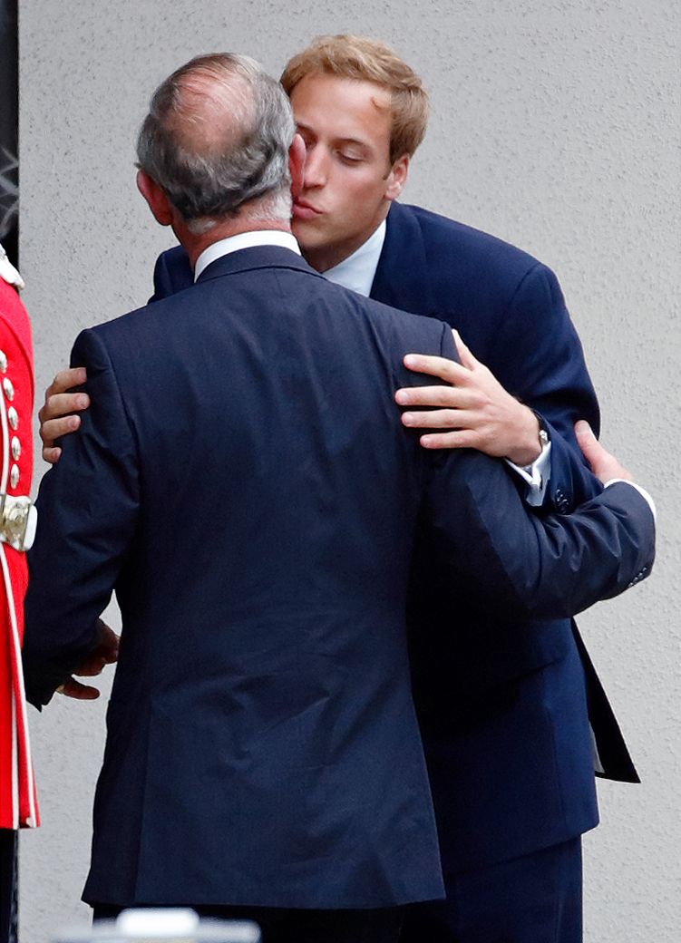 A kiss from William on an emotional day