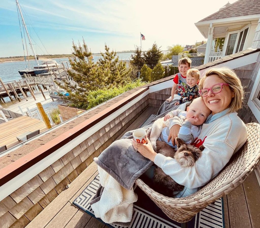 Dylan Dreyer at his family's vacation home by the ocean