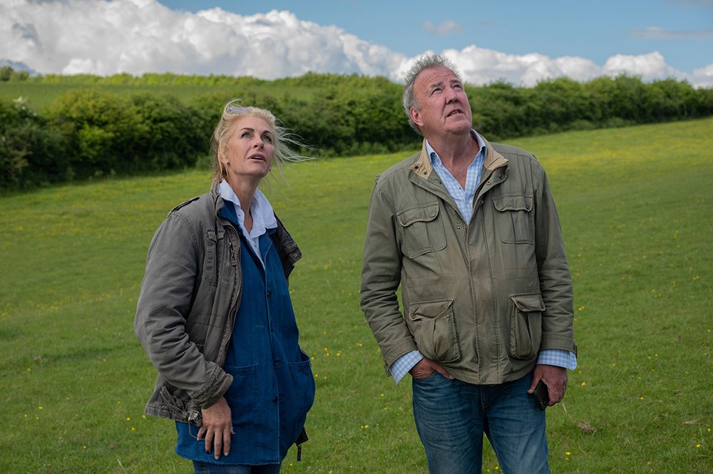 Lisa Hogan and Jeremy Clarkson in Clarkson's Farm