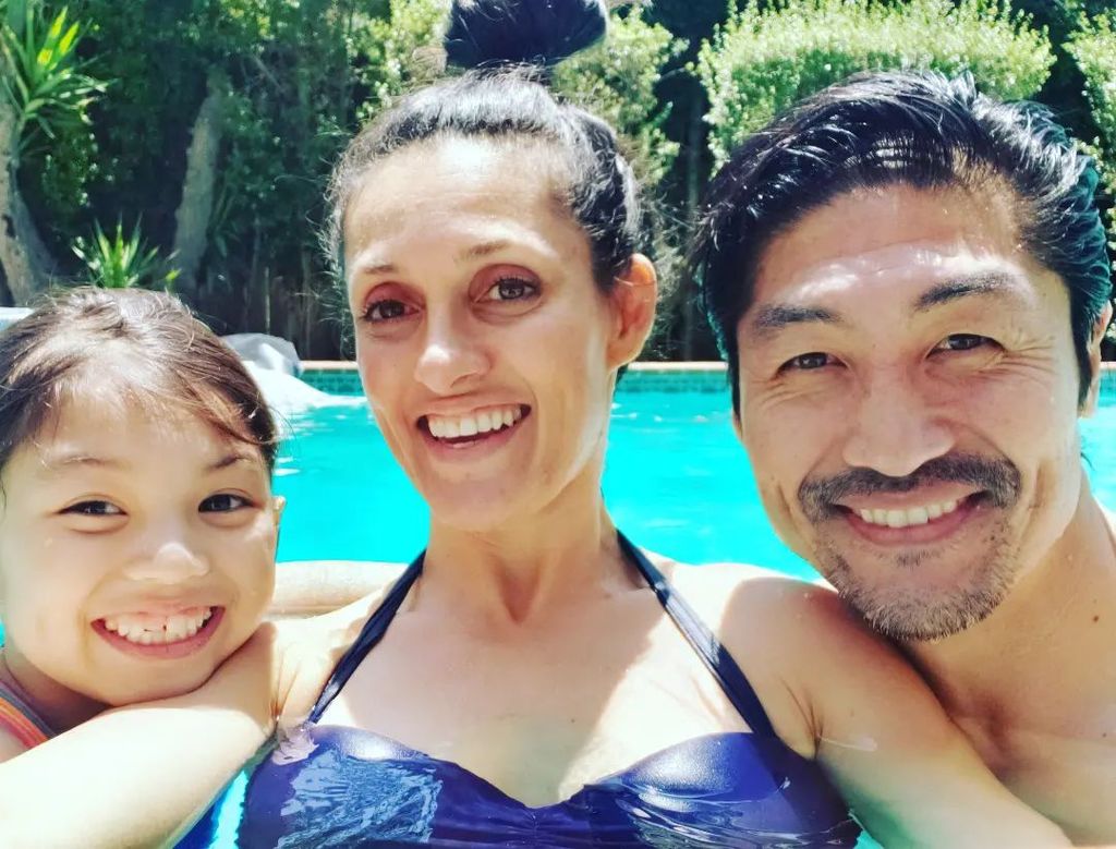 Brian Tee with his wife Mirelly Taylor and their daughter, Madelyn