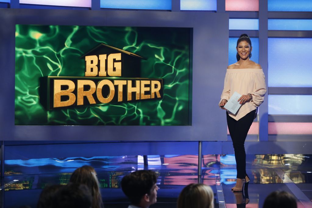 Host Julie Chen on live eviction #7 night.  BIG BROTHER follows a group of people living together in a house outfitted with 94 HD cameras and 113 microphones, recording their every move 24 hours a day. The series airs Sundays (8:00-9:00PM, ET/P/T) Wednesdays and Thursdays (9:00-10:00 PM, ET/PT) on the CBS Television Network