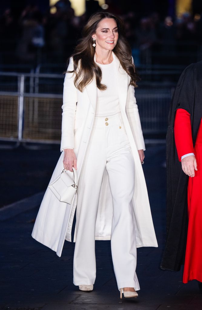 Catherine, Princess of Wales in all white