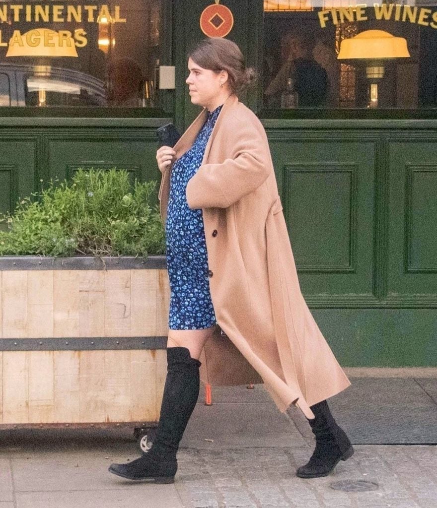 Pregnant Princess Eugenie Spotted In Thigh High Boots And Bump Skimming Dress Hello