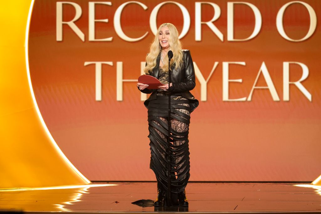 Cher presents the award for Record of the Year at The 68th Annual Grammy Awards, broadcasting live Sunday, February 1, 2026 on the CBS Television Network, and streaming live and on demand on Paramount+*