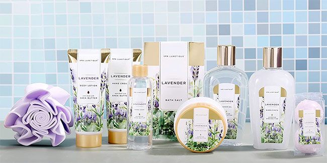 lavender bath set