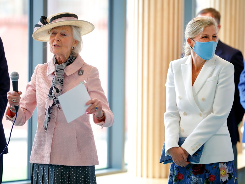 Sophie and Princess Alexandra at a Guide Dogs charity event