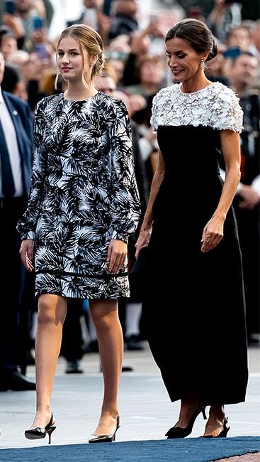 Queen Letizia's daughter Princess Leonor stuns in sequin mini dress - and  wait until you see the print! | HELLO!