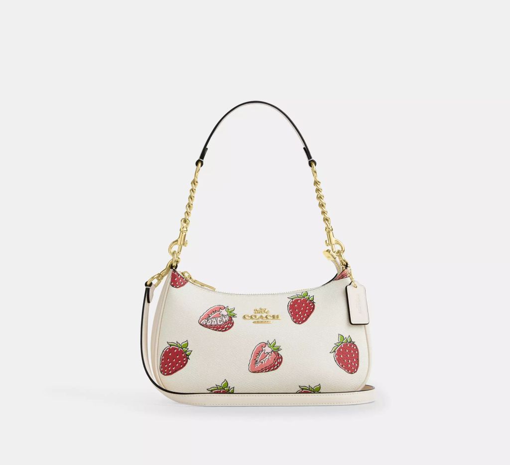 Teri Shoulder Bag With Strawberry Print