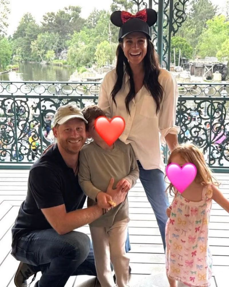 Prince Harry, Meghan and their children at Disneyland