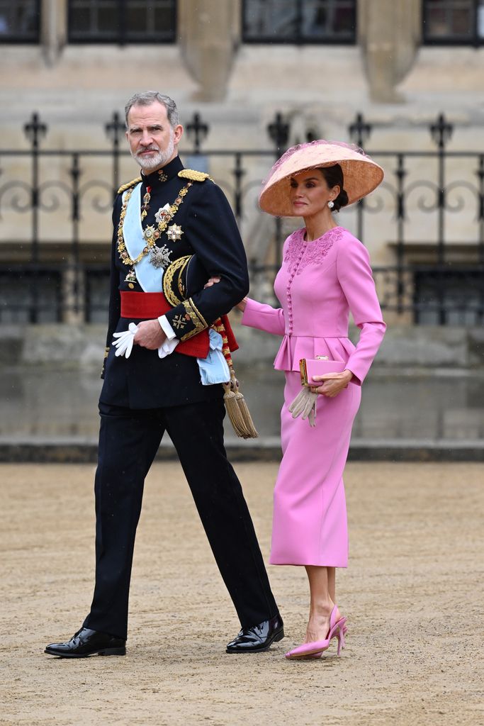 King Felipe VI of Spain and Queen Letizia of Spain attend the Coronation of King Charles III and Queen Camilla 