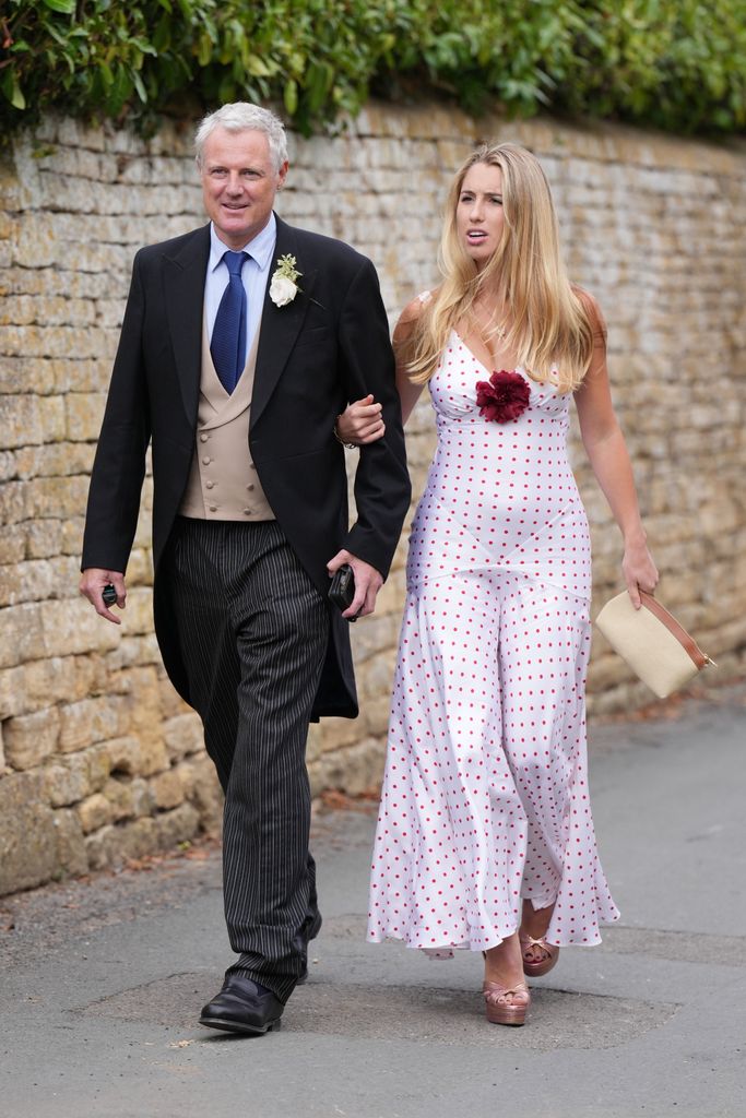 The groom, Zac Goldsmith looked relaxed as he arrived at St James Church, Longborough, Gloucestershire