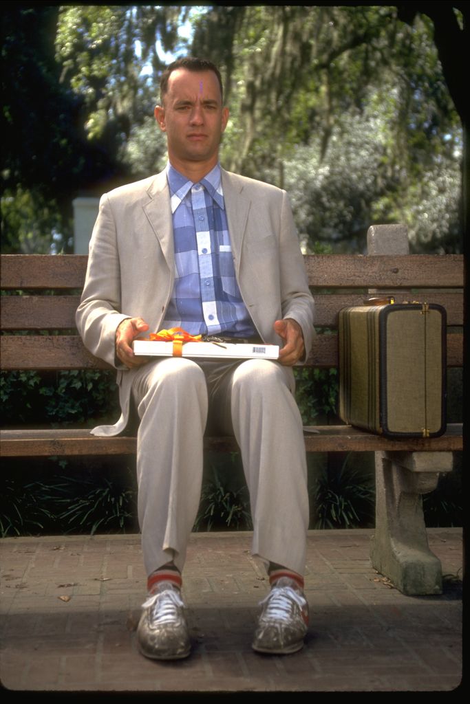 A photo of Tom Hanks as Forest Gump