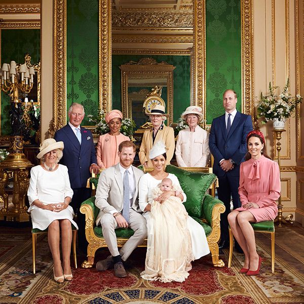 archie harrison in official christening photo