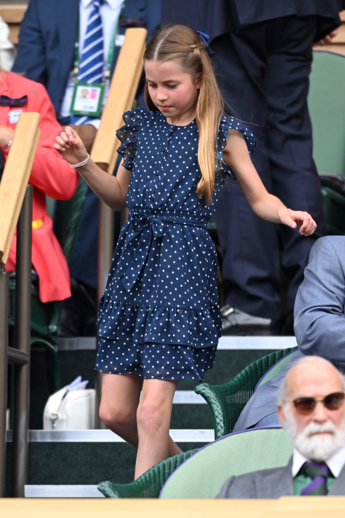 princess charlotte polka dot dress