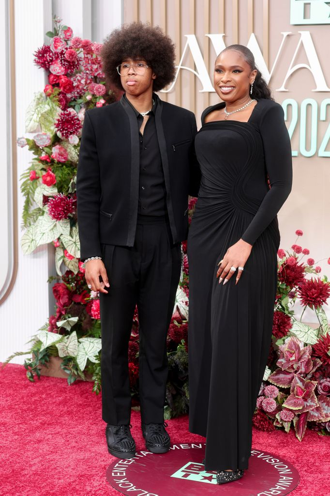 David Daniel Otunga Jr., Jennifer Hudson at the BET Awards 2025 held at the Peacock Theater on June 09, 2025 in Los Angeles, California