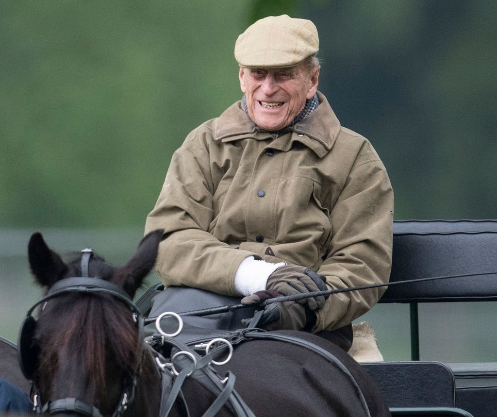 Prince Philip watched with pride as Lady Louise received third place 