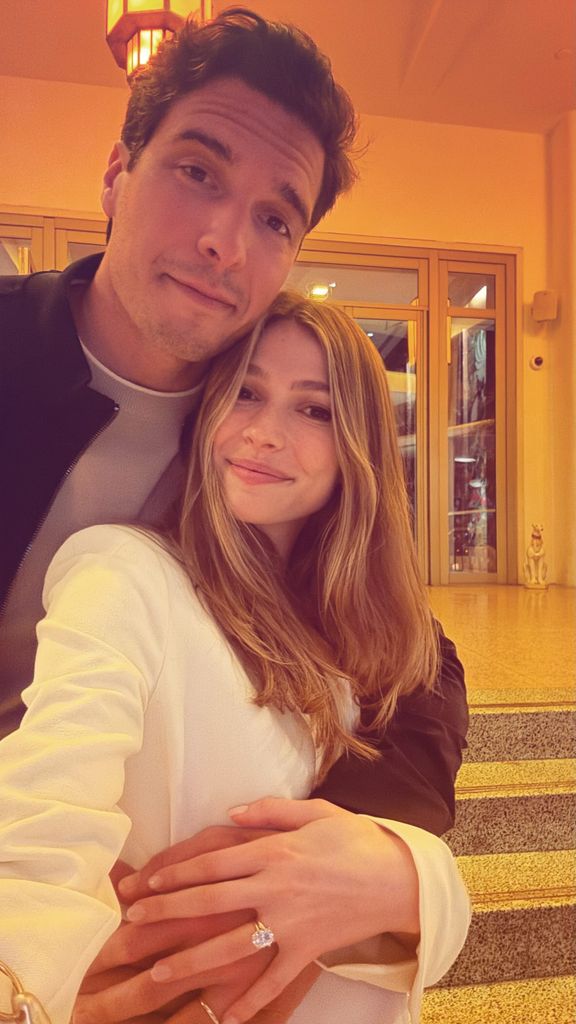 Will Reeve and Amanda Dubin show off their wedding rings