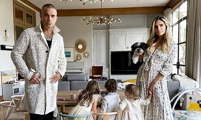 robbie williams ayda and the kids