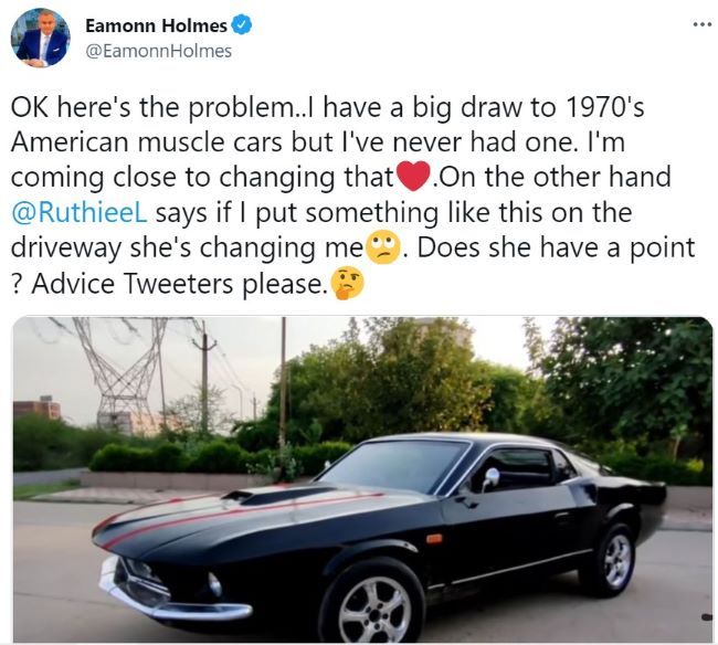 eamonn holmes car twitter