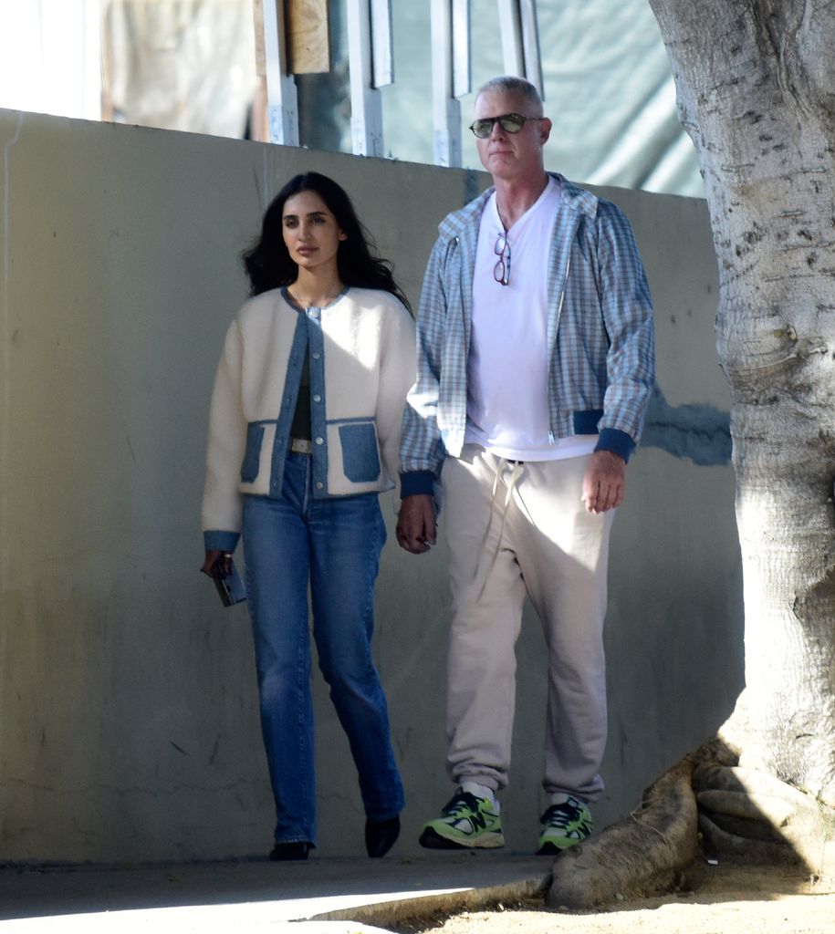 Priya Jain and Eric Dane are seen out and about on February 26, 2025 in LOS ANGELES, California