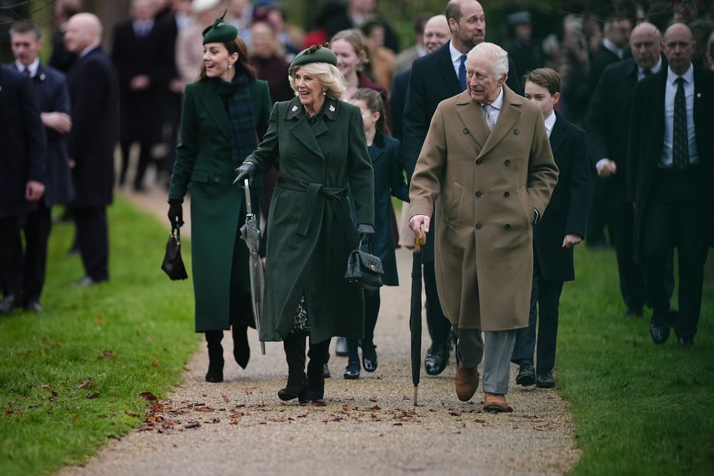 The royal family attend the 2024 Christmas Day Church service at Sandringham