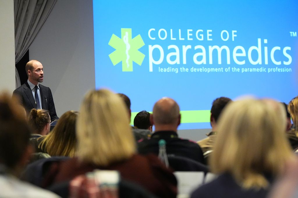 Prince William spoke about the challenges paramedics face