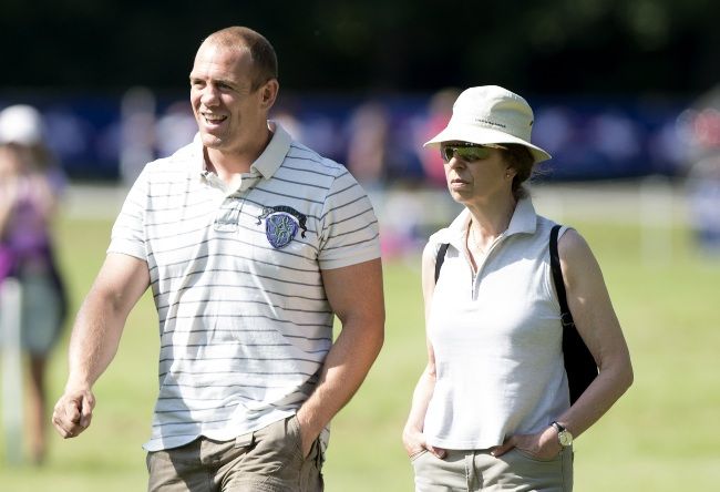 Mike Tindall with Princess Anne