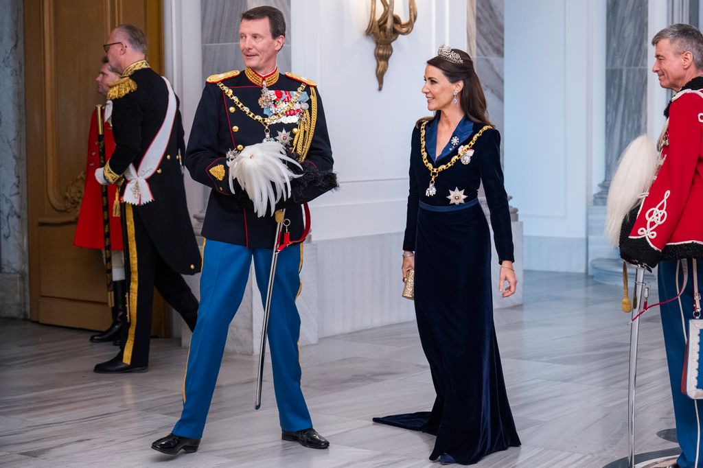 Prince Joachim and Princess Marie at the New Year's gala on 1 January