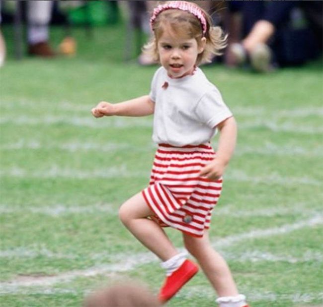 princess eugenie running throwback photo