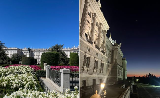 madrid park and historic building 