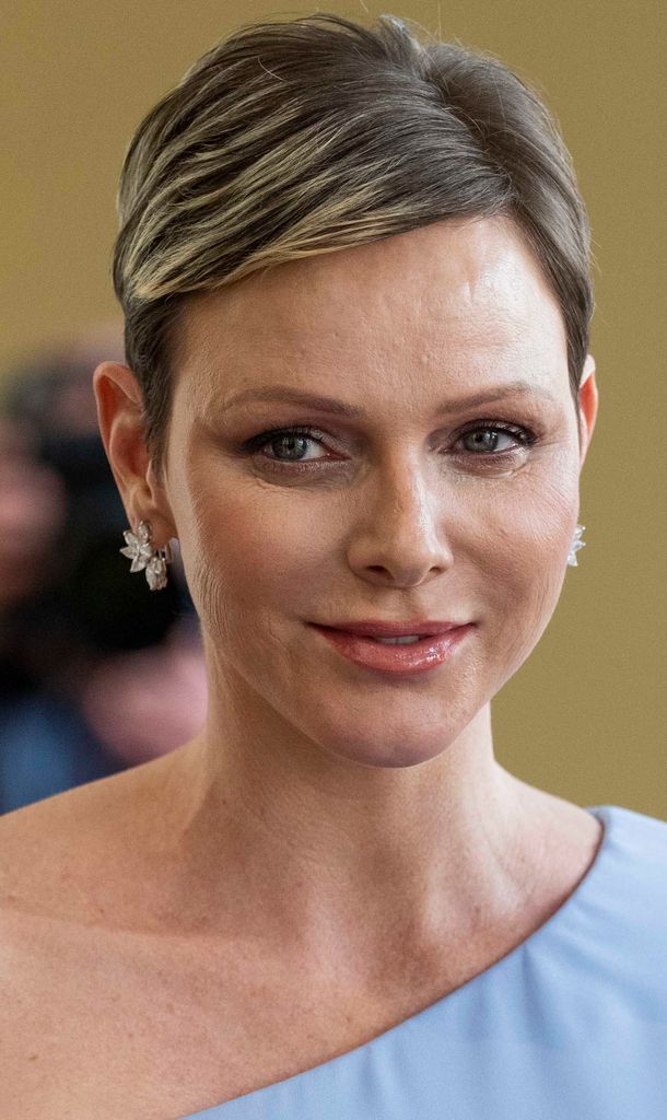 Princess Charlene Debuts Barbie Blonde Highlights In Flirty Off The Shoulder Top Hello